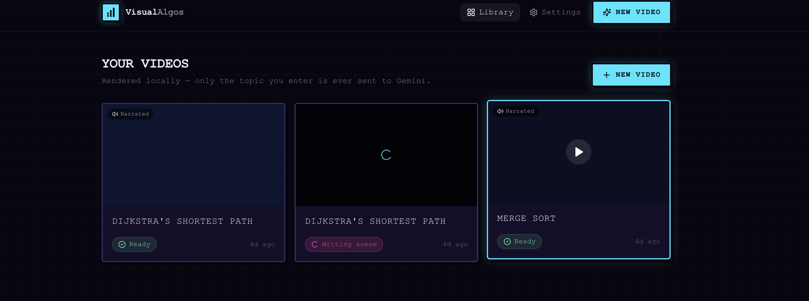 An image of the Visual Algos project.